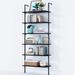 17 Stories Versatile 6-Tier Minimalist Wall-Mounted Bookshelf - Space Saving & Stylish Storage Solution | 73.82" H x 19.69" W | Wayfair