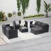 Latitude Run® 6 Pieces PE Wicker Sectional Sofa Set | Outdoor Furniture | Wayfair 1E4122588FC64BC18076ECCD0FD41789