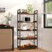 17 Stories Bookcase, Industrial Bookshelf for Living Room, Bedroom & Office Metal in Brown | 11.8 D in | Wayfair 0B1B65052F0C4DEB94DC400DC40B6E9A