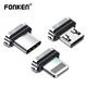 FONKEN Magnetic Cable Adapter Head Dust Plug Charging Connector Tips For iPhone Micro USB Type-C
