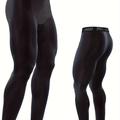 Pantalon athlétique de serré, legging couche de base pour hommes femmes course jogging yoga fitness exercice entraînement