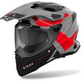 Airoh Commander 2 Reveal Casque de motocross, noir-gris-rouge, taille M