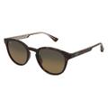 Maui Jim MJ0636S Unisex-Sonnenbrille Vollrand Rund Nylon-Gestell, Havanna