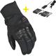 Macna Era RTX beheizbare wasserdichte Damen Motorrad Handschuhe Kit, schwarz, Größe 2XL