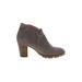 Gap Ankle Boots: Gray Solid Shoes - Women's Size 6 - Round Toe