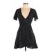 Shein Casual Dress - Mini: Black Polka Dots Dresses - Women's Size Medium