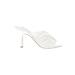 Steve Madden Heels: Slip On Stiletto Cocktail White Print Shoes - Women's Size 8 - Almond Toe