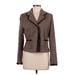 Charles Gray London Blazer Jacket: Short Brown Houndstooth Jackets & Outerwear - Women's Size Medium