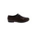 Born Flats: Oxford Chunky Heel Work Brown Solid Shoes - Women's Size 9 - Round Toe