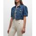 Raina Short-sleeve Denim Jacket