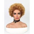 Synthetische Perücken Afro Afro stylish Pixie-Schnitt Perücke 10 Zoll Schwarz / Burgund Schwarz / Braun Rotblond Synthetische Haare Damen Burgund Gelb Mehrfarbig