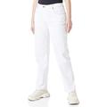 Love Moschino Women's Slim fit 5-Pocket Trousers Casual Pants, Optical White, 32