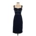 J.Crew Casual Dress - Party Sweetheart Sleeveless: Blue Solid Dresses - Women's Size 0