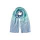 Tom Tailor Denim Damen Schal mit Farbverlauf, 34960 - Blue Mint Colorflow, ONESIZE