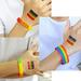 3pcs Pride Accessories Gay Pride Bracelets LGBT Bracelet for Men and Women Bi Pride Bisexual Bracelet LGBT Gifts