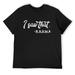 Mens Shirt I Saw That Karma Funny Sarcasm Humor Raglan Baseball Tee Black 4X-Large