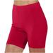 Oalirro Biker Shorts Women Workout Three-Point Pants Shorts Women Bottoms Anti-Glare High Waisted Yoga Running Gym Compression Shorts Red S-XXXL