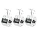 Uxcell Clicker Counter Hand Tally Counter Mechanical 4-Digit Number Click Pitch Counter White 3Pack