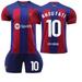 XNB 2023-2024 FC Barcelona Home Jersey #10 Ansu Fati Soccer Jersey and Shorts Set