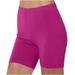 Oalirro Biker Shorts Women Workout Three-Point Pants Shorts Women Bottoms Anti-Glare High Waisted Yoga Running Gym Compression Shorts Hot Pink S-XXXL