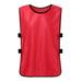 Scrimmage Training Vest Mercerized Cotton Team Training Practice Vest for Outdoor Sports Soccer Football Basketball Volleyball Red Adult