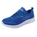Sopiago Tennis Shoes Men Mens Walking Sneakers Athletic Breathable Knit Casual Shoes Trainers Lightweight Blue 39