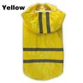 SPGIE Pet Dog Cat Puppy Raincoat Hoodie Jacket Hooded Rain Coat Clothes Waterproof(Yellow)M