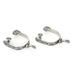 2PCS Stainless Steel West Cowboy Exquisite Pattern Horse Boot Spurs Decoration with Gear for Equestrian Competition Entertainment