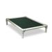 Elevated Dog Bed for Small Dogs Portable Dog Cot with Durable Canvas Breathable Pet Bed with Aluminum Frame for Indoor Living Room Home Bedroom Apartment 25 x 18 Green