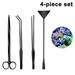 Aquatic Plant Tweezers Scissor Spatula Tool Aquarium Scrapers 4 in 1 Stainless Steel Aquarium Plant Tools for Fish Starter Kits & Aquariums Plants Kit