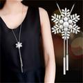 Korean Version Of Autumn And Winter Crystal Sweater Chain Necklace Wholesale High-end Women's Long Chain Versatile Tassel Pearl Pendant With Accessories