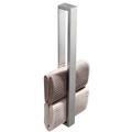 Adhesive Towel Bar with Hook, SUS304 Stainless Steel Hand Towel Holder for Bathroom, Towel Rack for Rolled Towels 40cm