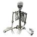 Brenberke Halloween Skeleton Prop Deco Halloween Skeleton Life Size Full Body Posable Joints Skeletons Human Full Size Hand Life Body Anatomy Model Halloween Decorations Outdoor