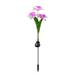 PEIRER Easter Decoration Clearance Solar Powered Flower Stake LED Lights 3 Head Outdoor Daffodil Garden Lights Decorative Stake Lights For Garden Yard