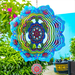 12Inch Wind Spinners Outdoor 3D Stainless Steel Wind Spinner Garden Decor for Hanging Patio Yard Decoration-Whale