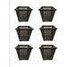 Square Water Garden Pond Aquatic Plastic Slotted Mesh Pond Plant Or Flower Basket 6 Pack Plastic Planting s Water Garden For Pond Aquarium Aquaponics