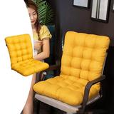 Vfedsrsge Rocking Chair Cushions Indoor Non-Slip Indoor Outdoor Sofa Chair Pads Cushion Pillow Pads for Garden Home Yellow