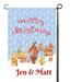 Grandkids Spoiled Here Christmas Garden Flags Gingerbread Man Double Sided Candy Flag Snowflake Outdoor Lawn Yard House Flags