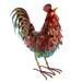 Farmlyn Creek Metal Rooster AIF4 Decor Yard Art for Garden Decorative Statue for Indoors Outdoors Porch (15 x 16 x 6 in)