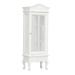 1:12 Doll House Miniature Cabinet Wooden Simulation White Arc Roof Single Door Dollhouse Display Cabinet