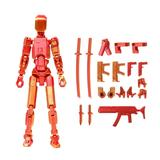 Lwzwm Titan 13 Action Figure T13 Action Figure 3D Printed Action Figures Movable Multi-jointed Figure Toy Stick Bot Articulated Robot Dummy Action Figures Toys Gadget Bots Gift for Him Boy Friend