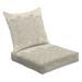 2-Piece Deep Seating Cushion Set Seamless abstract retro border Outdoor Chair Solid Rectangle Patio Cushion Set