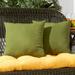 Havenside Home Driftwood Hunter Green 17-inch Outdoor Accent Pillow (Set of 2) by