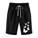 nerohusy Womens Linen Bermuda Shorts Plus Size Cotton Linen Shorts for Women Casual Summer Comfy Lounge Beach Shorts Athletic Workout Running Shorts Black XXXL