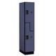 Salsbury 27161BLU Extra Wide Designer Wood Locker Double Tier S Style - 1 Wide - 6 Feet High - 21 Inches Deep - Blue