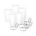 Colaxi 5 Pieces Pegboard Cups with s Pegboard Bins with Hooks Pegboard Hooks Accessories Durable Organizer Baskets White