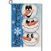 Christmas Snowman Gard Flag 12x18h Vertical Double Sided Welcome Snowflakes Farmhouse Winter Holiday Outside rations