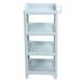 Bathroom Floor Storage Shelf Bathroom Storage Open Shelf Unit Freestanding Corner Rack Shelves Storage Rack Nordic Blue 4 Tier