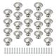 20 Pcs Dresser for Closet Drawer Household Decor Round Knob Handle Handles Cabinets Drawers Doors Knobs Stainless Steel