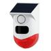 STARTIST Outdoor Motion Alarm Solar Powered Alarm Strobe Waterproof Solar Infrared Motion Alarm for Gate Outdoor Home